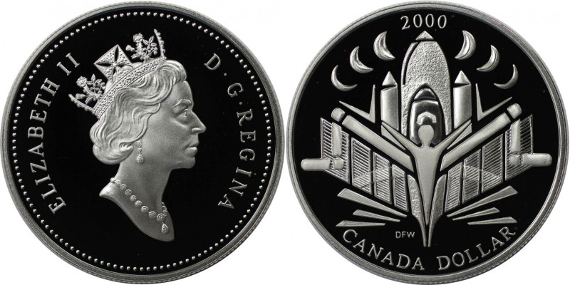 Weltmünzen und Medaillen, Kanada / Canada. Millennium. 1 Dollar 2000. 25,18 g. 0...