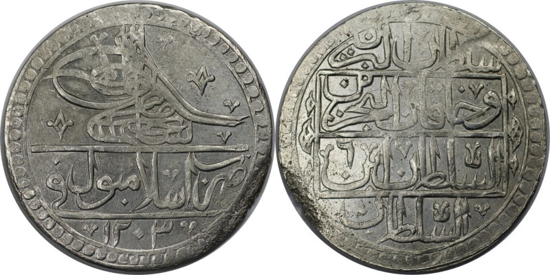 Weltmünzen und Medaillen, Türkei / Turkey. Yuzluk AH 1203/6 (1794), Silber. 32.0...