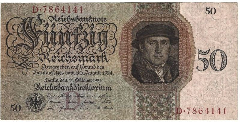 Banknoten, Deutschland / Germany. Deutsches Reich, Weimarer Republik. Reichsbank...