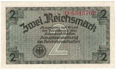 Banknoten, Deutschland / Germany. Deutsches Reich, Drittes Reich. 2 Reichsmark 1939-1944 Reichskreditkasse. Ro.552a. I