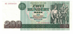 Banknoten, Deutschland / Germany. DDR. 200 Mark 1985. Ro.364a. I