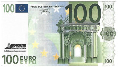 Banknoten, Deutschland / Germany. Reis Eurosystems Geldbearbeitungssysteme. Testnote 100 Euro 2001. UNC