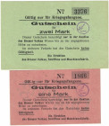 Banknoten, Deutschland / Germany, Lots und Sammlungen. Kriegsgefangenenlager (1914-18). Bremer Vulkan Vegesack - Ungültig. Schiffbau und Maschinenenfa...