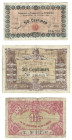 Banknoten, Frankreich / France, Lots und Sammlungen. Saint-Dizier, 50 Centimes 1916, II. Saint-Die, 50 Centimes 1916, III. St Quentin et de l'Aisne, 1...