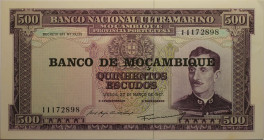 Banknoten, Mosambik / Mozambique. 500 Escudos 1967. P.110. I