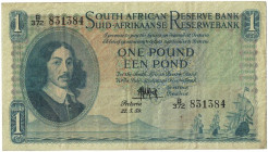 Banknoten, Südafrika / South Africa. 1 Pound 1959. Pick 93e. II