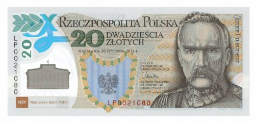III RP, 20 złotych 2014 - 100-lecie utworzenia Legionów Polskich Banknot w emisy...