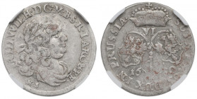Germany, Prussia, 6 groschen 1680 - NGC AU Details