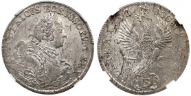 Germany, Friedrich II, 18 groschen 1752 - NGC MS62