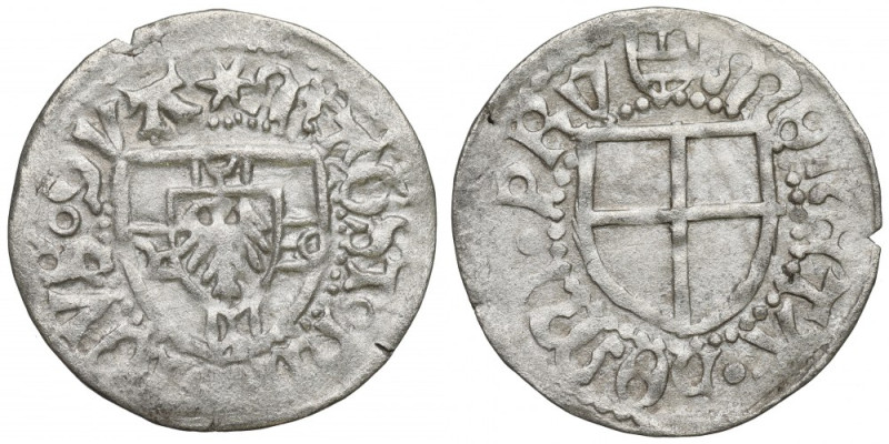 Teutonic Order, Hinricus Reffle von Richtenberg, Schilling Dobrze wybity egzempl...