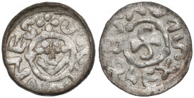 Bolislaus III as Duke of Schlesien, Denarius without date, Breslau (before 1107) R8