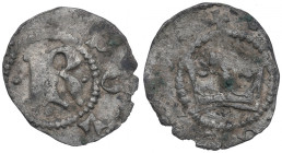 Kazimierz III Wielki, Denar - litera R i korona - RZADKOŚĆ R8