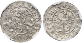 Alexander Jagellon, Halfgroat without date, Vilnius - NGC MS62