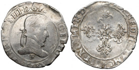 France, Henri III, Franc 1578, Angers R