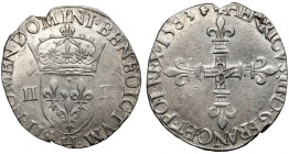 France/Poland, Henri III, 1/4 ecu 1583, La Rochelle