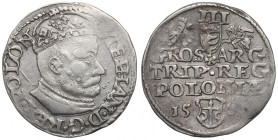 Stephan Bathory, 3 groschen 1581, Olcusia R2/R3