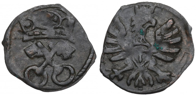 Sigismund III, Denarius without date, Posen Egzemplarz o bardzo ładnie wybitych ...