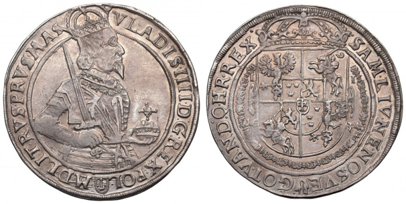 Vladislaus IV, Thaler 1634, Bromberg Bardzo ładny egzemplarz ze świetnie zachowa...