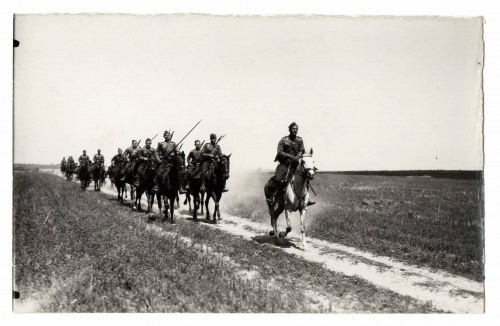 II RP, Fotografia 1 Pułku Strzelców Konnych, Garwolin Pięknie zachowana fotograf...