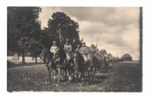 II RP, Fotografia 1 Pułku Strzelców Konnych, Garwolin - pluton łącznośći ze sztandarem