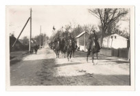 II RP, Fotografia 1 Pułku Strzelców Konnych, Garwolin - powrót z Warszawy