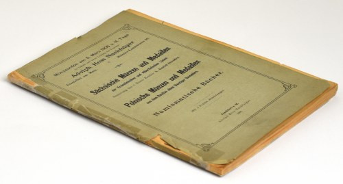 Katalog aukcyjny Adolf Hess „Polnische Münzen und Medaillen dem Besitze eines Da...