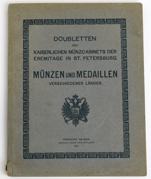 Katalog aukcyjny Adolph Hess „Doubletten des Kaiserlichen Münzcabinets der Ermit...