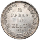 Congress Poland, Nicholas I, 1-1/2 rouble=10 zloty 1835 НГ Petersburg