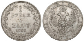 Poland under Russia, Nicholas I, 3/4 rouble=5 zloty 1836 MW, Warsaw