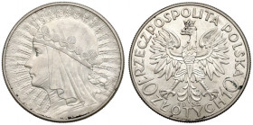 II Republic of Poland, 10 zlotych 1932, Women's Head, London