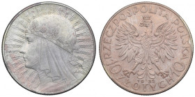 II Republic of Poland, 10 zlotych 1932, Women's Head