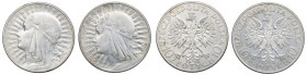 II RP, Zestaw 10 złotych 1933 Głowa kobiety