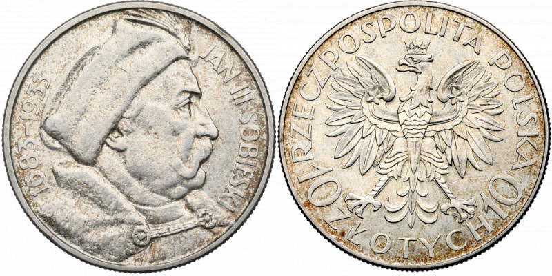 II Republic of Poland, 10 zloty 1933 Sobieski Piękny około menniczy egzemplarz. ...