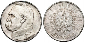 II Republic of Poland, 10 zloty 1939 Pilsudski