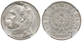 II Republic of Poland, 5 zloty 1935 Pilsudski - NGC MS62