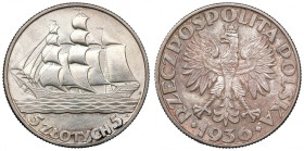 II Republic of Poland, 5 zloty 1936 Ship