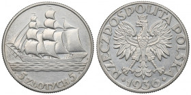 II Republic of Poland, 5 zloty 1936 Ship