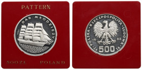 PRL, 500 złotych 1982 Dar Młodzieży - próba srebro