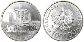 III RP, 100.000 złotych 1990 Solidarność typ A