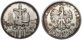 III RP, 100.000 złotych 1990 Solidarność typ A