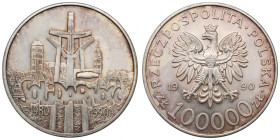 III RP, 100.000 złotych 1990 Solidarność typ A