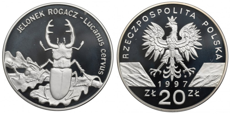 III RP, 20 złotych 1997 - Jelonek Rogacz Pieknie zachowany egzemplarz. 
Grade: ...