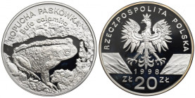 III RP, 20 złotych 1998 Ropucha Paskówka