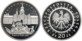 III RP, 20 złotych 1999 Pałac Potockich Radzyń Podlaski