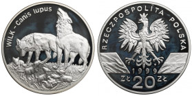 III RP, 20 zlotych 1999, Wolf