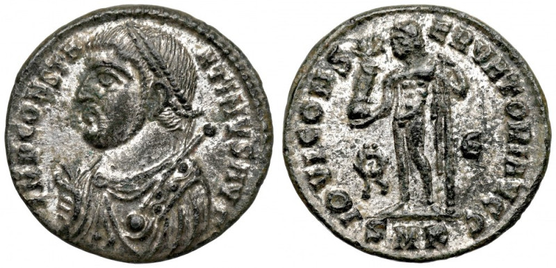 Roman Empire, Constantine I, Follis Cyzicus Pięknie zachowany egzemplarz z niema...