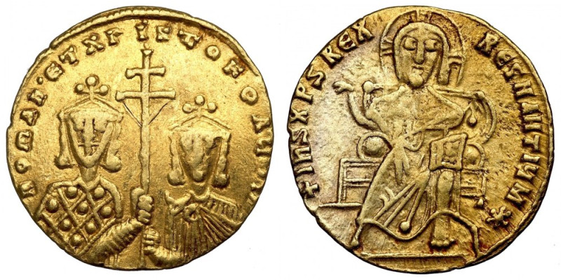 Byzantine, Romanus I Lacapenus, Solidus without date (920-944), Constantinople O...