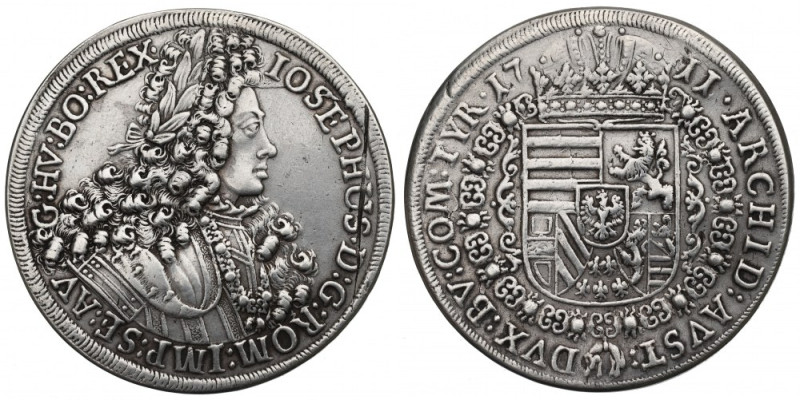 Austria, Joseph I, Thaler 1711 Atrakcyjny egzemplarz z dobrze zachowanymi detala...