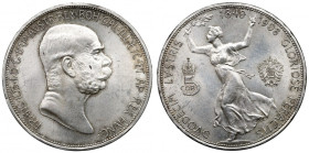 Austria, Franz Joseph, 5 corona 1908