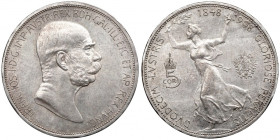 Austria, Franz Joseph, 5 corona 1908